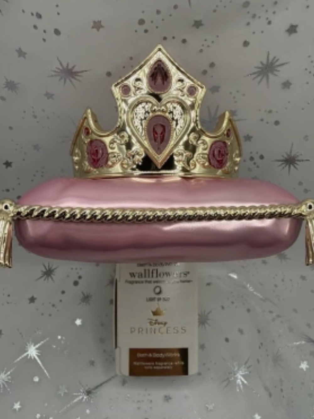 Disney Princess Crown Wallflower Plug - Pink & Gold Accent